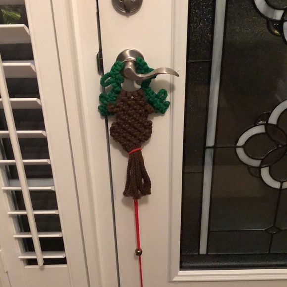 Vintage OOAK Reindeer Handmade Door Handle Decor - Picture 7 of 9